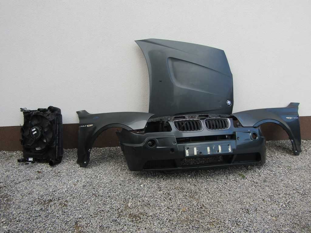 BMW X3 E83 maska zderzak przedni przód pas błotnik
