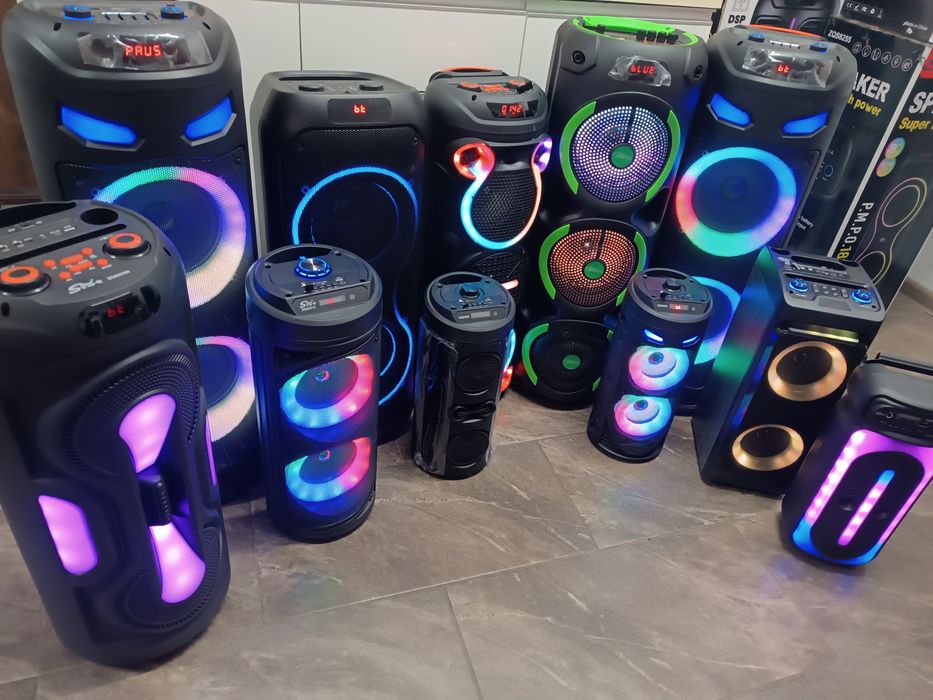 Duże  głośniki, kolumny bluetooth