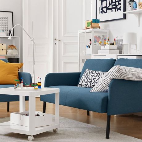 IKEA GLOSTAD Sofa 2-osobowa Knisa średnioniebieski