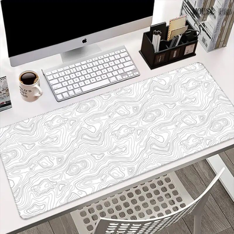 Ігровий килим для миши 900х400 3мм Білий мінімалістичний колір