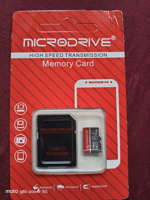 Karta pamięci 64 GB MicroSD+ adapter