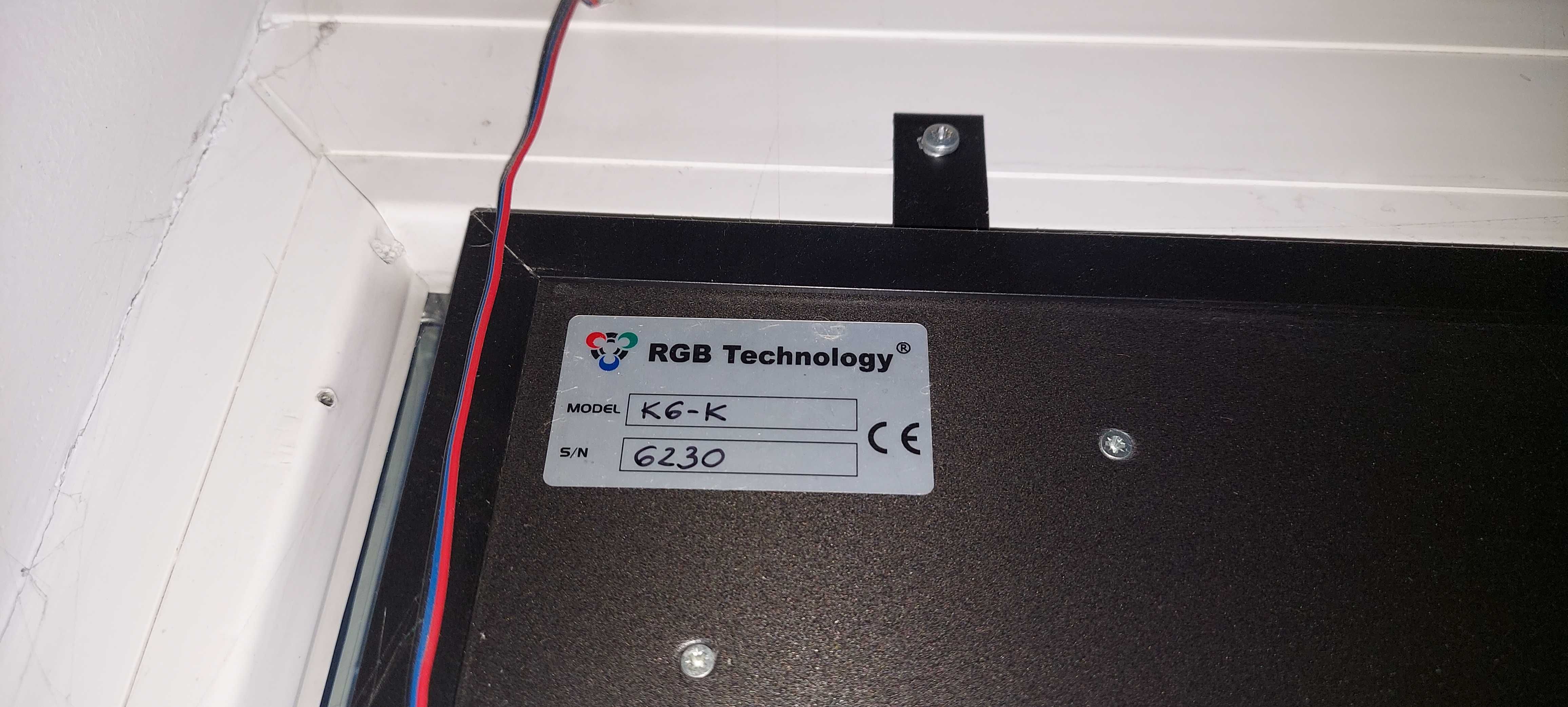 Wyświetlacz tekstowy led  RGB Technology  model K-6 190 cm