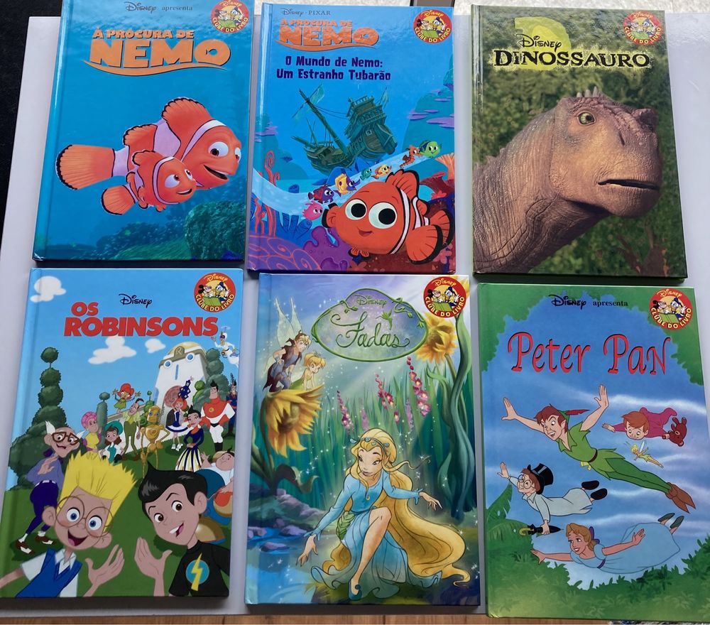 Livros da Disney.