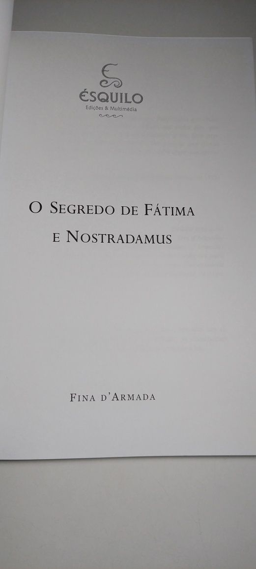 O Segredo de Fátima e Nostradamus - Fina D' Armada