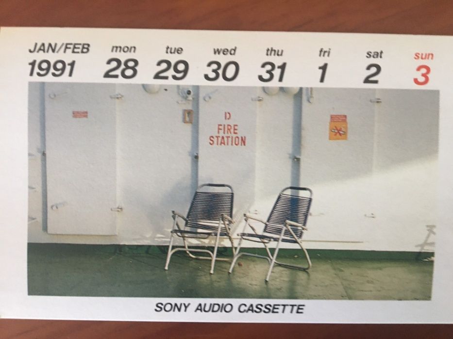 Coleção completa 53 Calendários Sony em cassete ano 1981