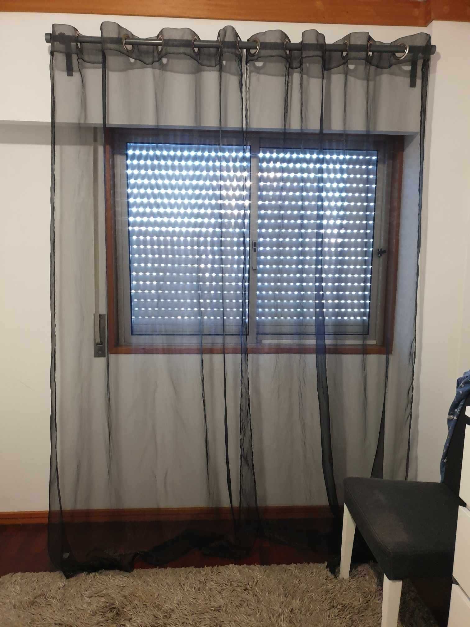 Cortinas transparentes