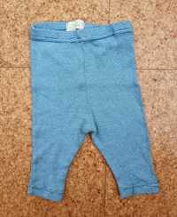 Leggings azuis às riscas Petit Patapon, 1 mês