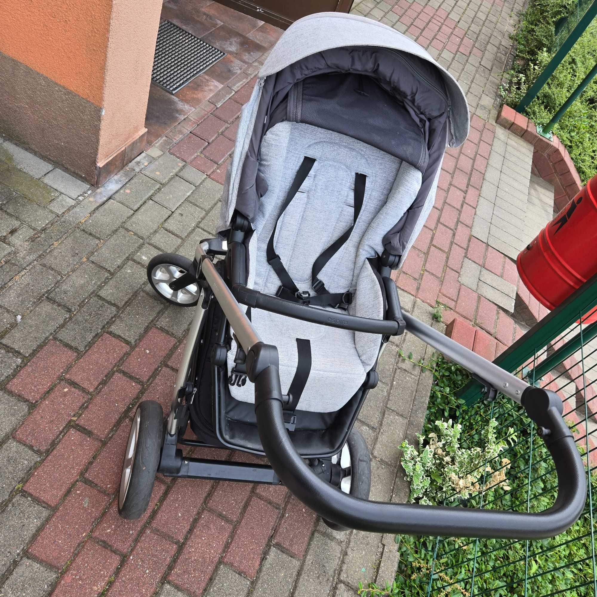 Wózek 2 w 1 Espiro next ,folia pw deszczowa, śpiwór na zime.