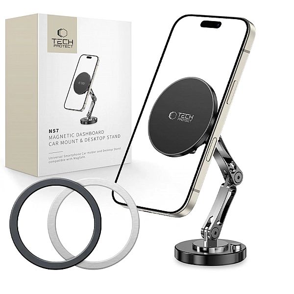 Tech-Protect N57 Magnetic Magsafe Dashboard Car Mount & Desktop Phone