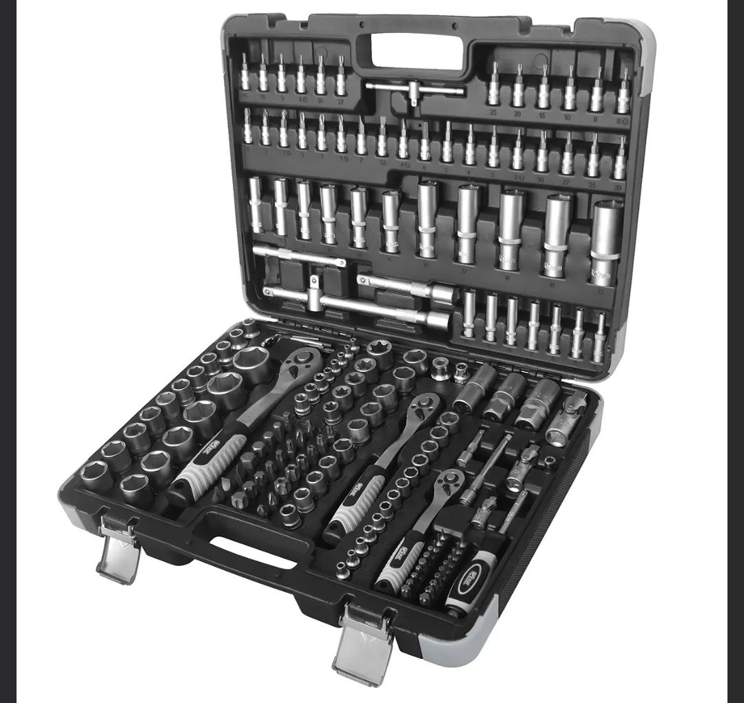 (Акция )Набор инструментов профессиональный 1/2", 3/8" и 1/4" 172 ед.