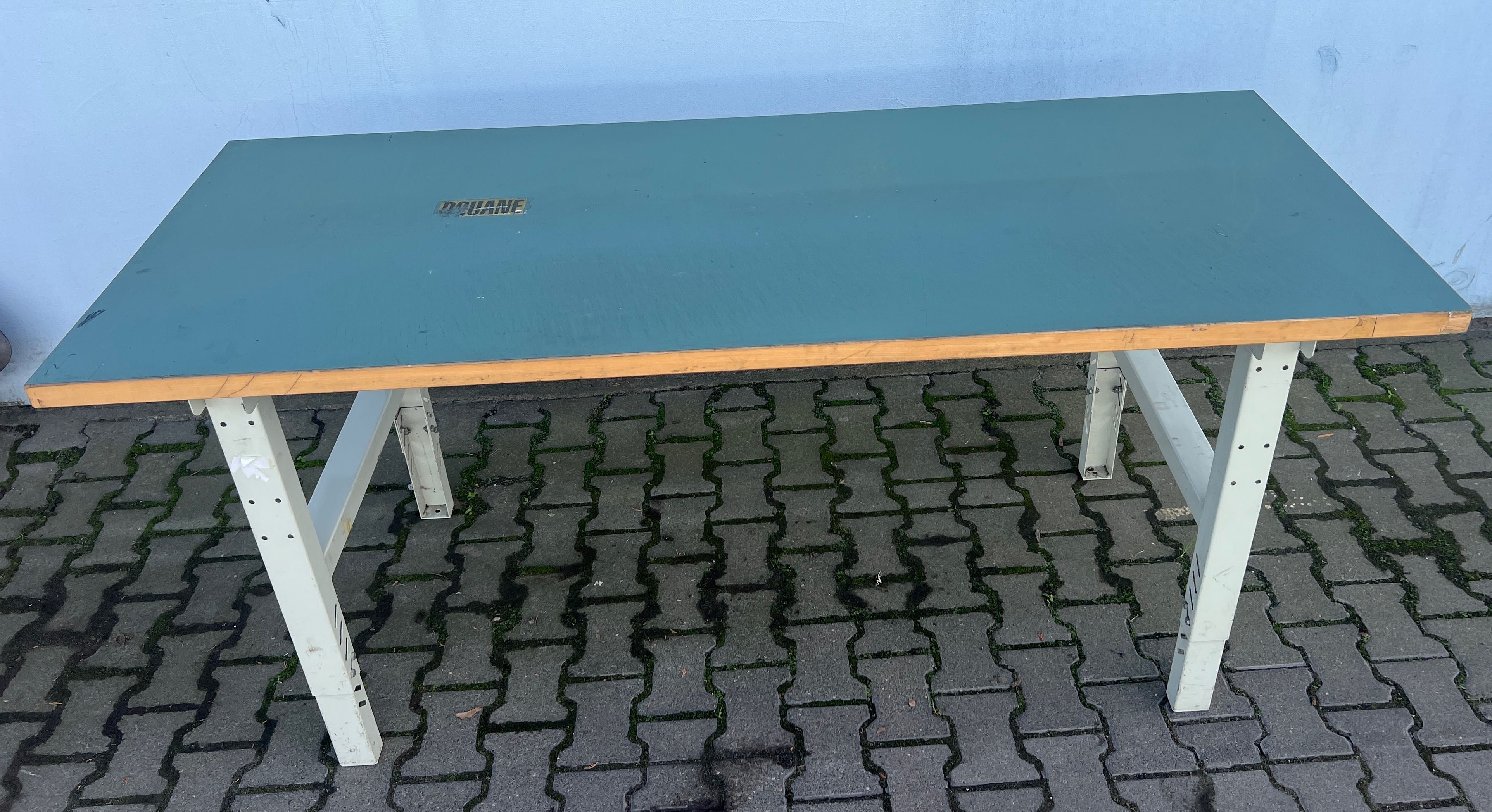 Stół roboczy warsztatowy 200x80x70-105 DREWNIANY BLAT Solidny