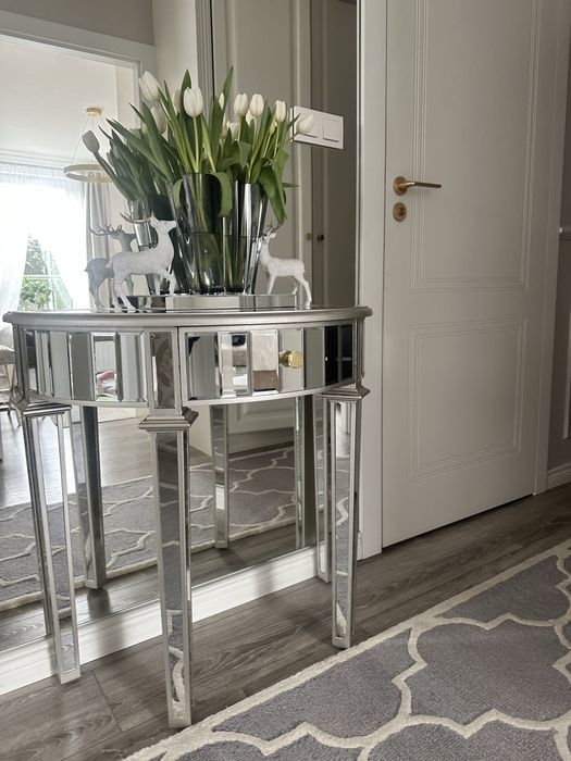 konspola lustrzana polokragła glamour nowoczesna polecam