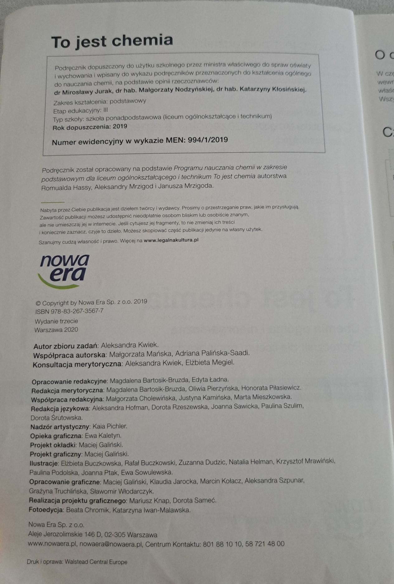 Podręcznik To jest chemia 1