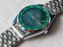 Vintage Seiko 5 Automatico Argento Day-Date