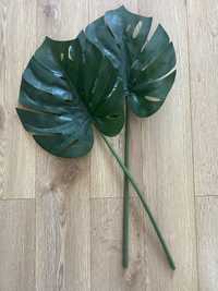 2 liście liść monstera Ikea 80 cm kwiat