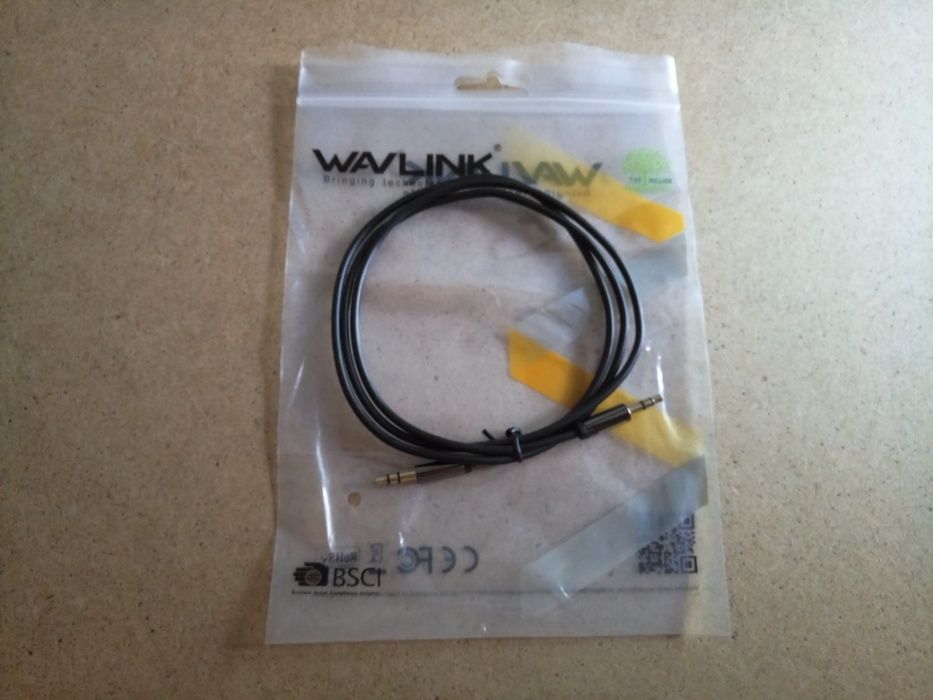 Wavlink новый оригинальный 3,5 мм aux аудио кабель (1 метр)