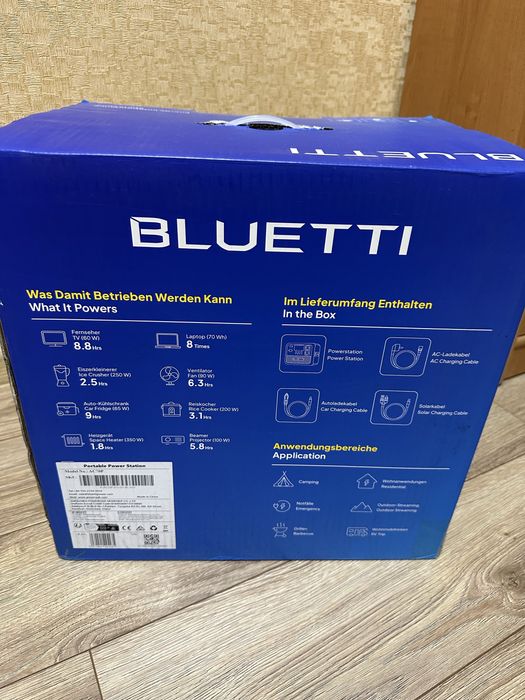 Зарядна станція BLUETTI  AC70P, 1000 Вт, 864 Вт*год