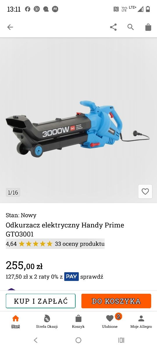 Dmuchawa do liści nowa.