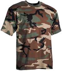 koszulka t-shirt us wojskowa woodland 170g s