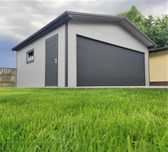 Garaż z płyty warstwowej ocieplany 6x6m plyta warstwowa 6cm Aluminium