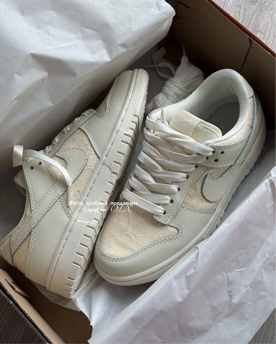 Original NIKE DUNK LOW ‘Lace Pack- Soft Pearl’ (in box)