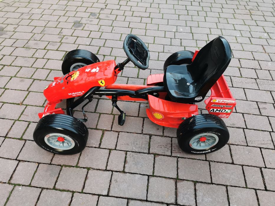 Gokart na pedała Ferrari masywny samochód na pedała transport