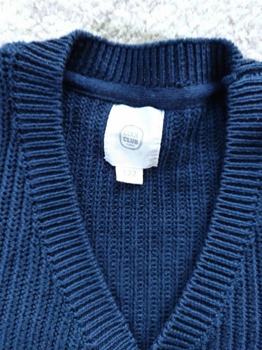 Elegancki sweterek chłopięcy cool club 122/128