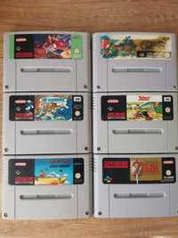 Gry kartridż Super Nintendo SNES 6 sztuk Legend of Zelda