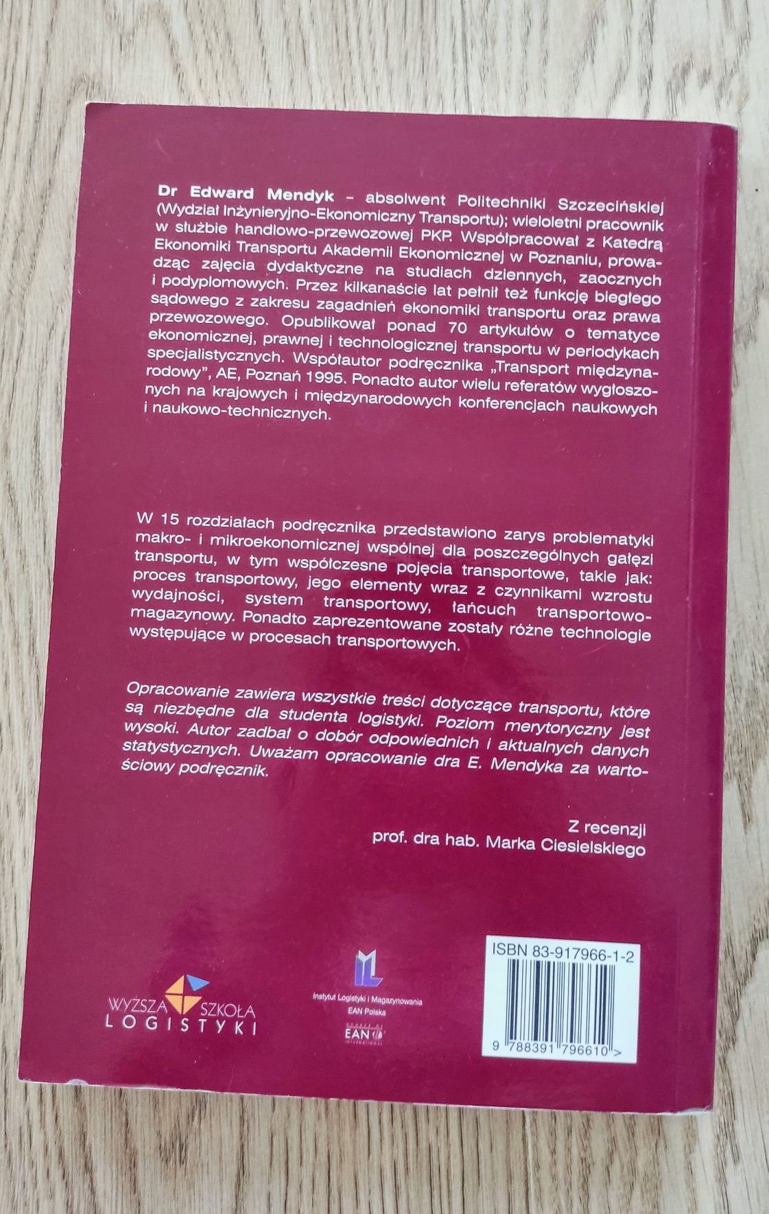 Ekonomika i organizacja transportu - Edward Mendyk