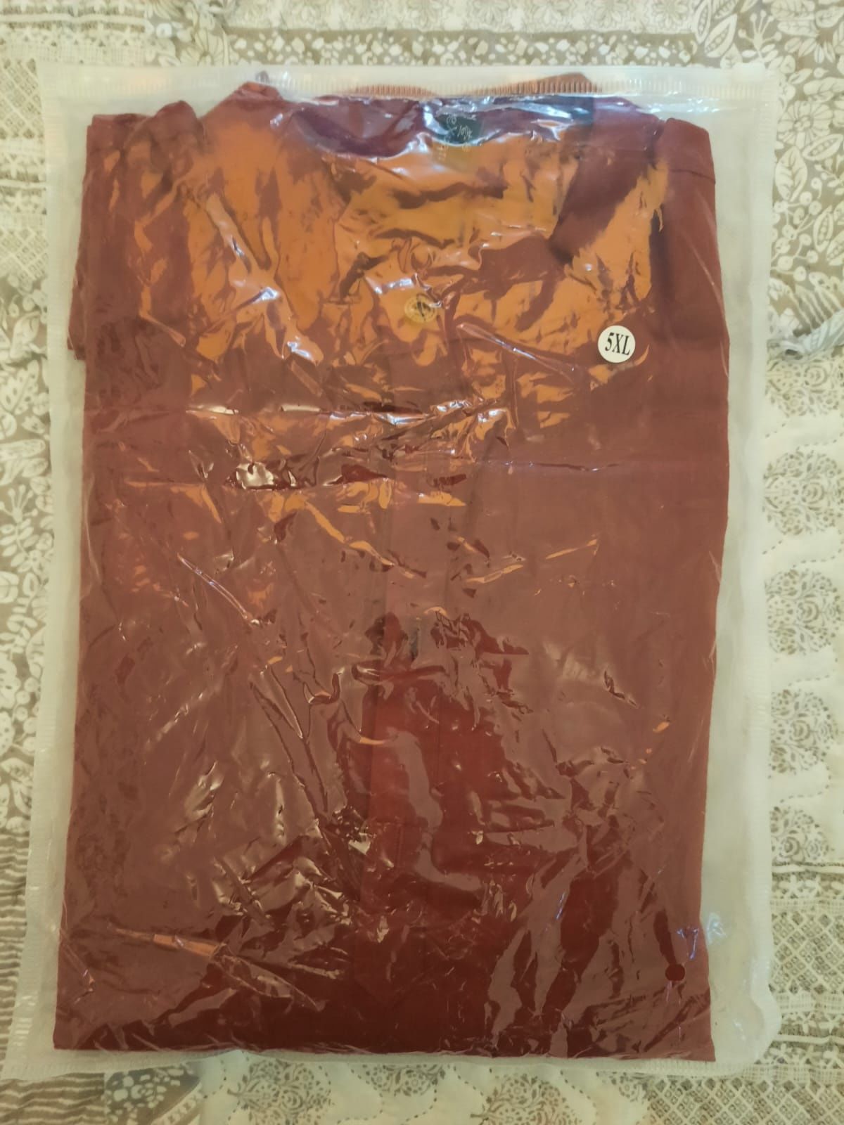 Nowa koszula męska wkładana przez głowę 5XL - 120 cm klatka piersiowa
