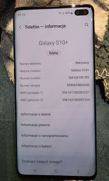Samsung galaxy s10 plus 1tb Ceramic Black