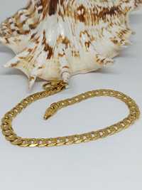 Złota bransoletka pancerka dł.22cm, złoto 333