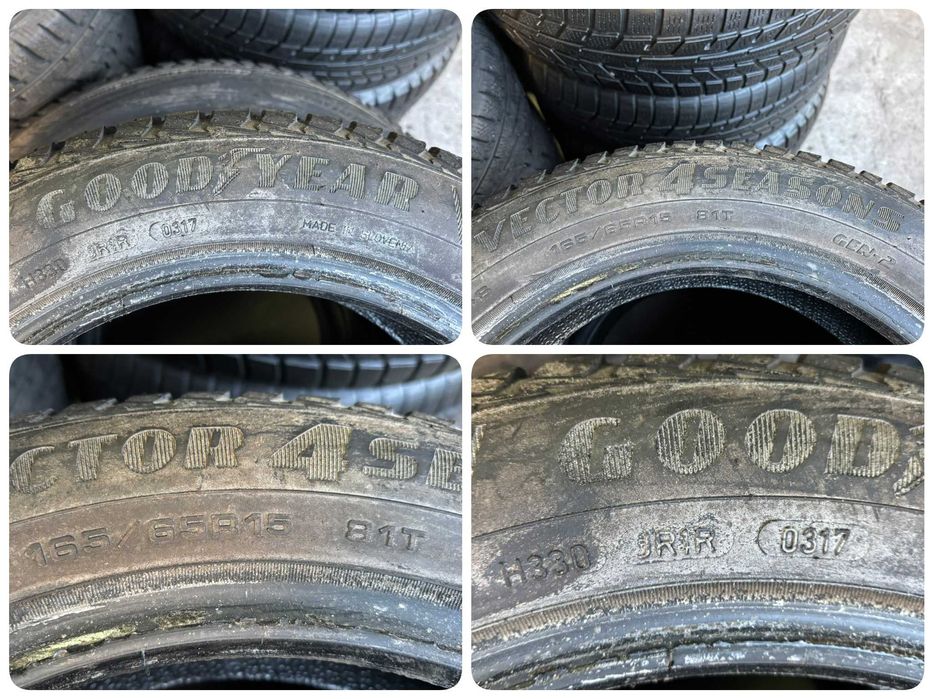 2X OPONY CAŁOROCZNE 165/65R15 81T Goodyear Vector 4Seasons G2 8.3MM