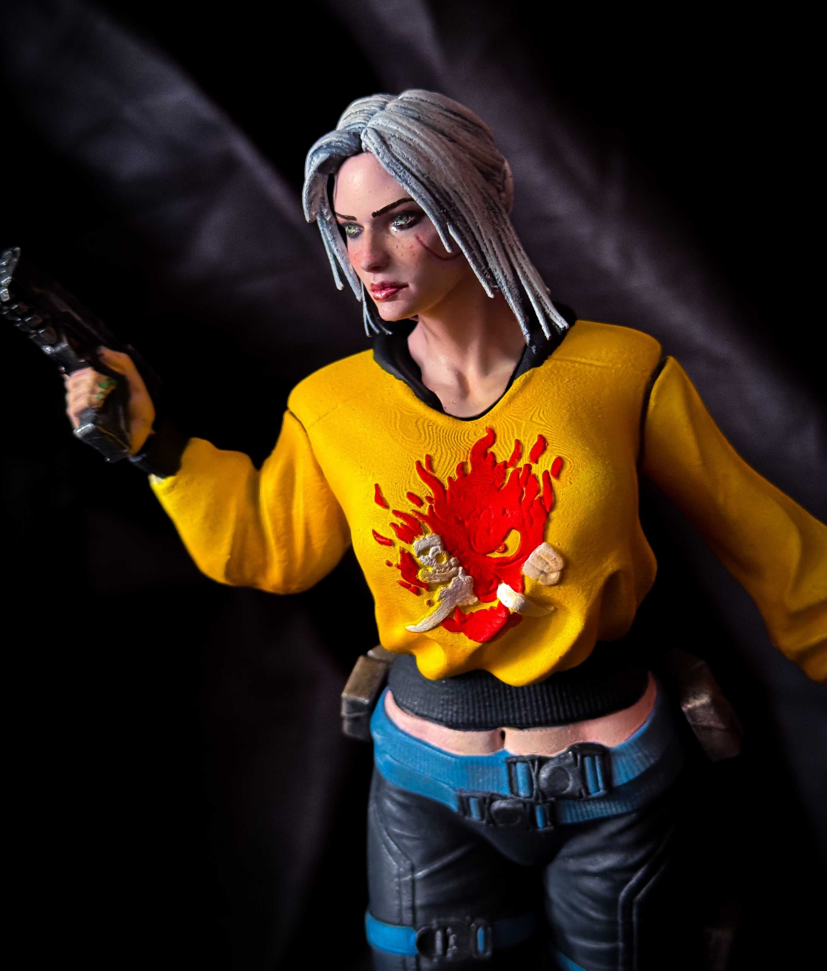 Figurka Ciri, Wiedźmin 3, Cyberpunk 2077, Żywica, Ręcznie Malowana