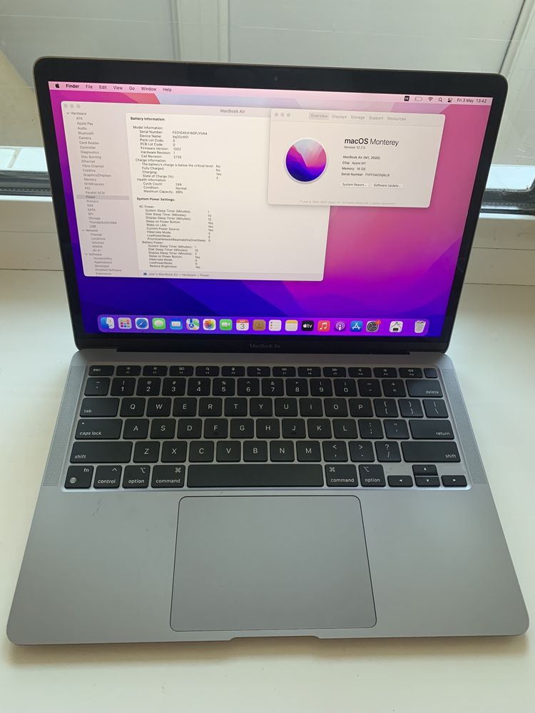 Ноутбук Макбук Apple MacBook Air 13" M1 16/256GB 2020 Гарний