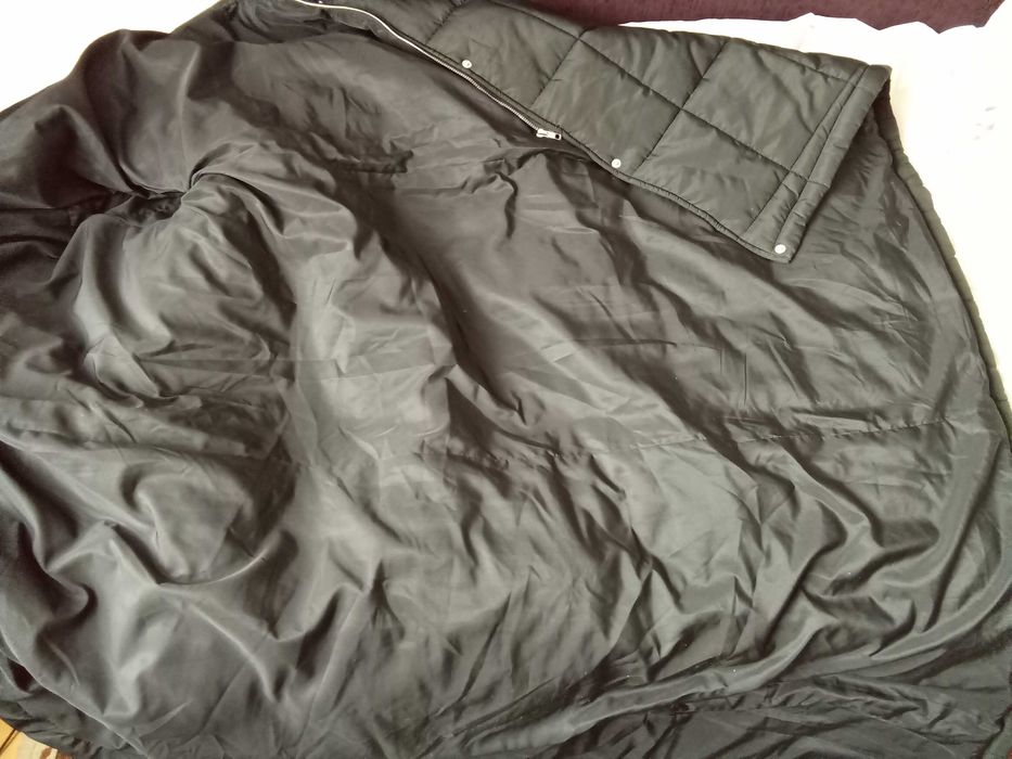 Kurtka -płaszcz, czarna, rozmiar 2XL, Shein