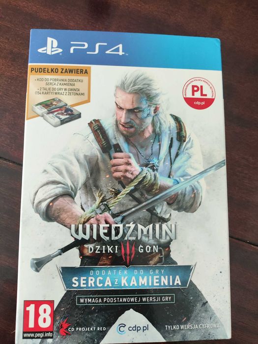 WIEDŹMIN 3 III: DZIKI GON - Serce z Kamienia - 2 talie kart do Gwinta.