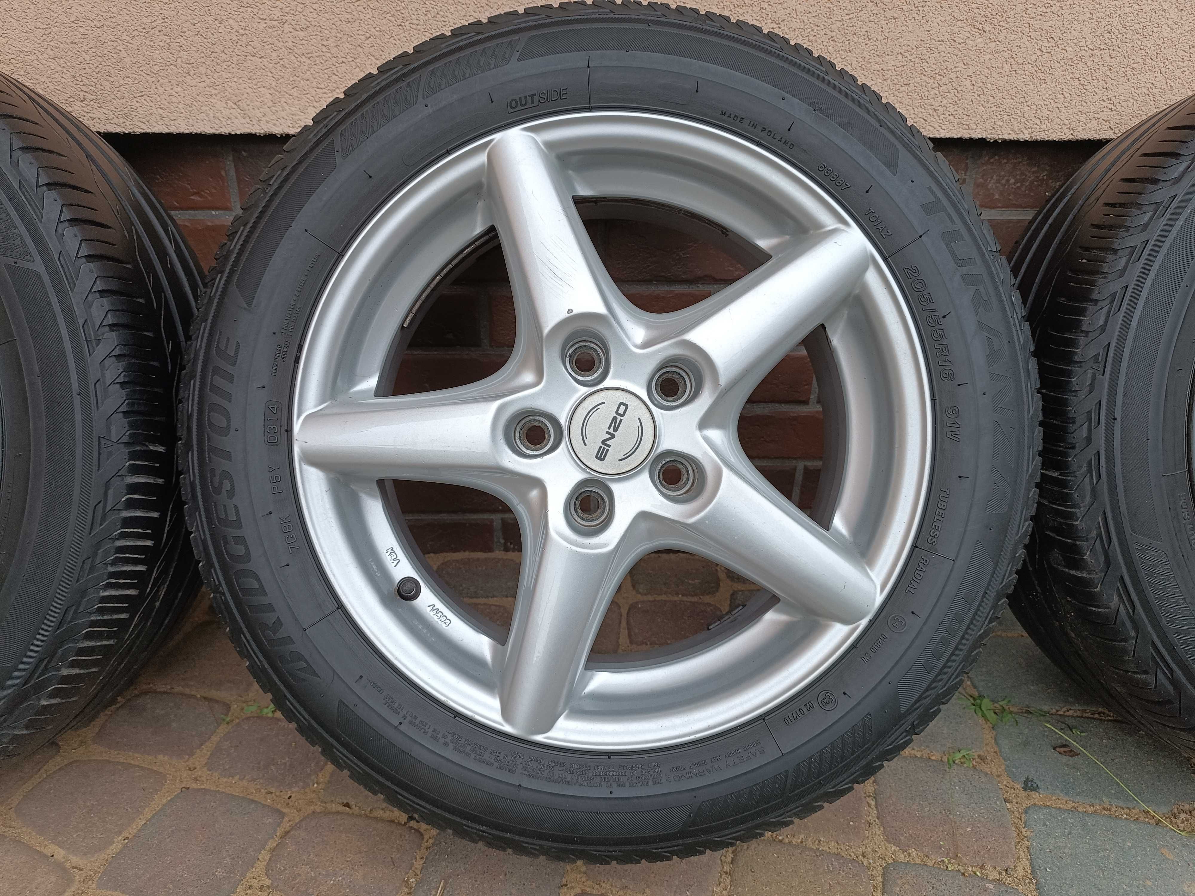 Alufelgi 16 z oponami Bridgestone