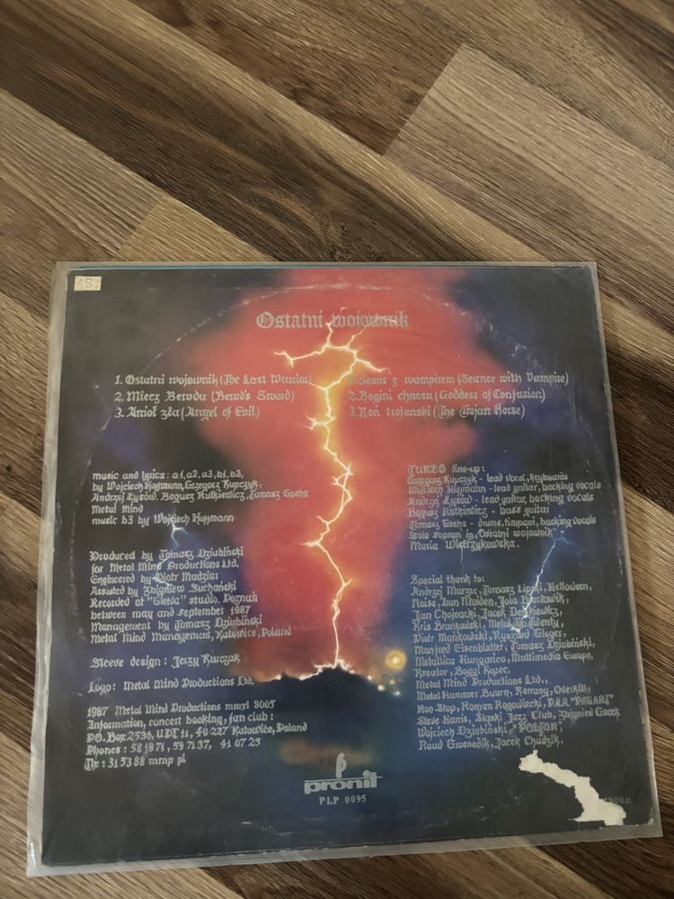 Turbo - Ostatni Wojownik Pronit 1987 LP