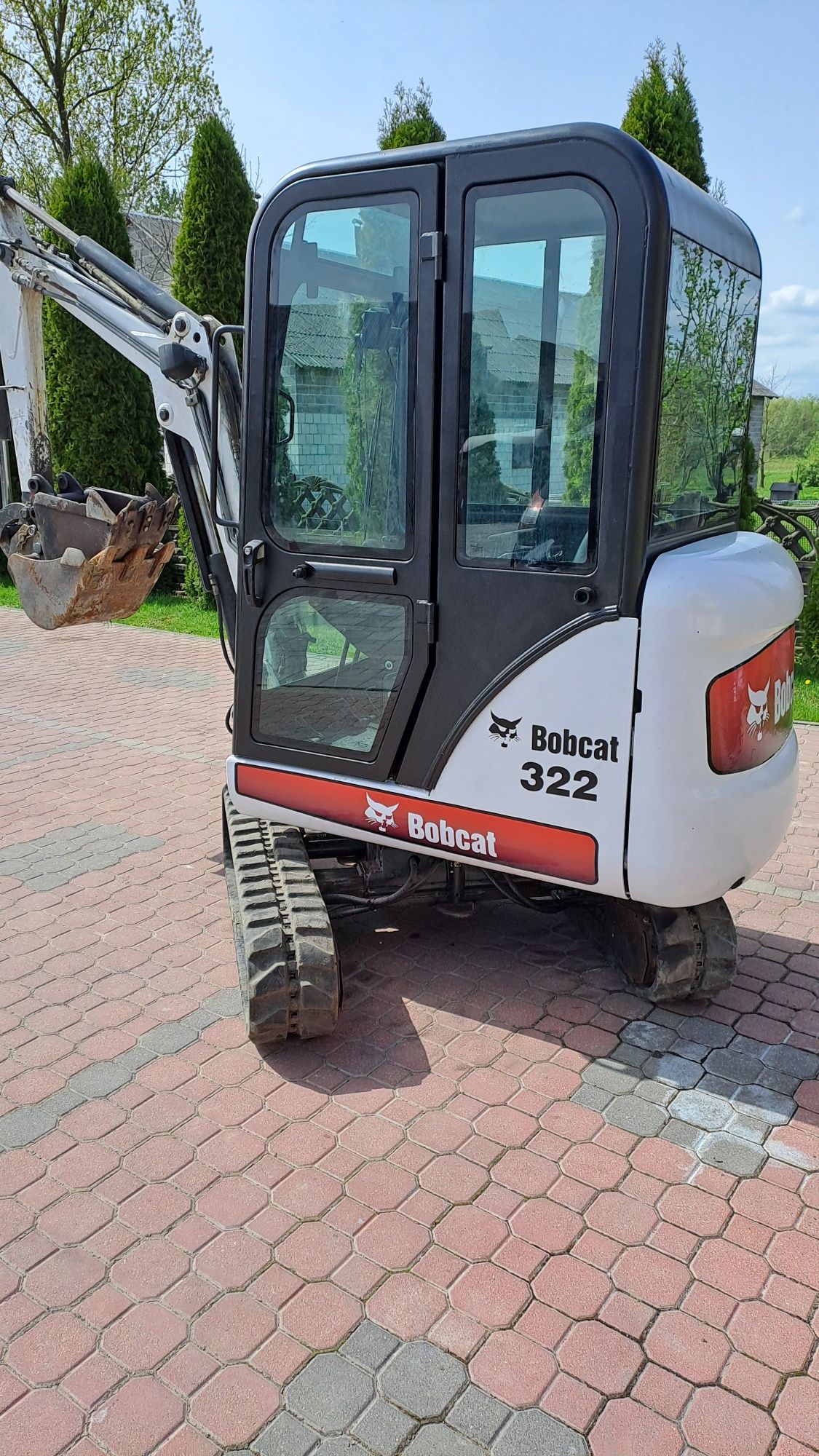 Minikoparka Bobcat 322 3 łyżki rozsuw