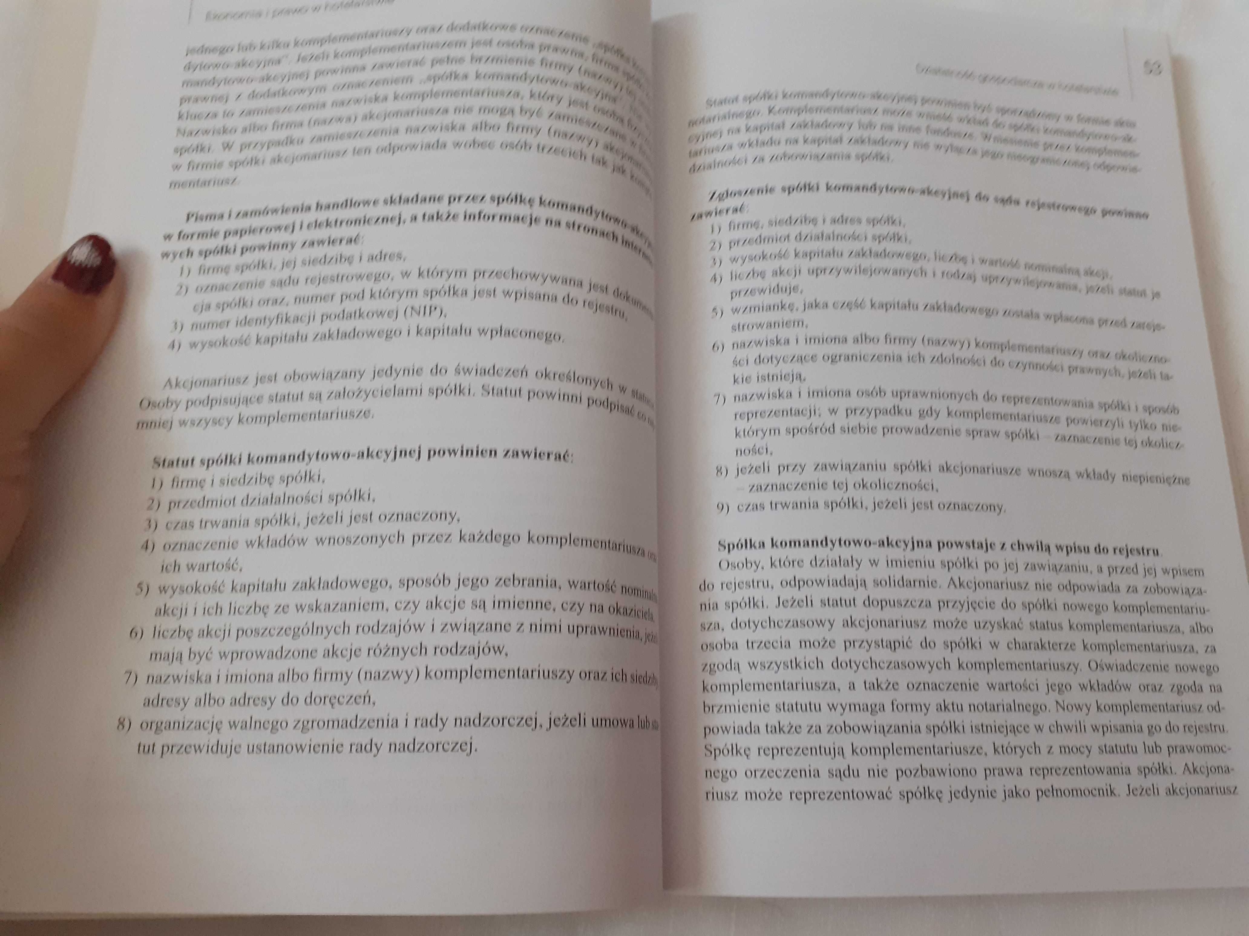 Ekonomia i prawo w hotelarstwie