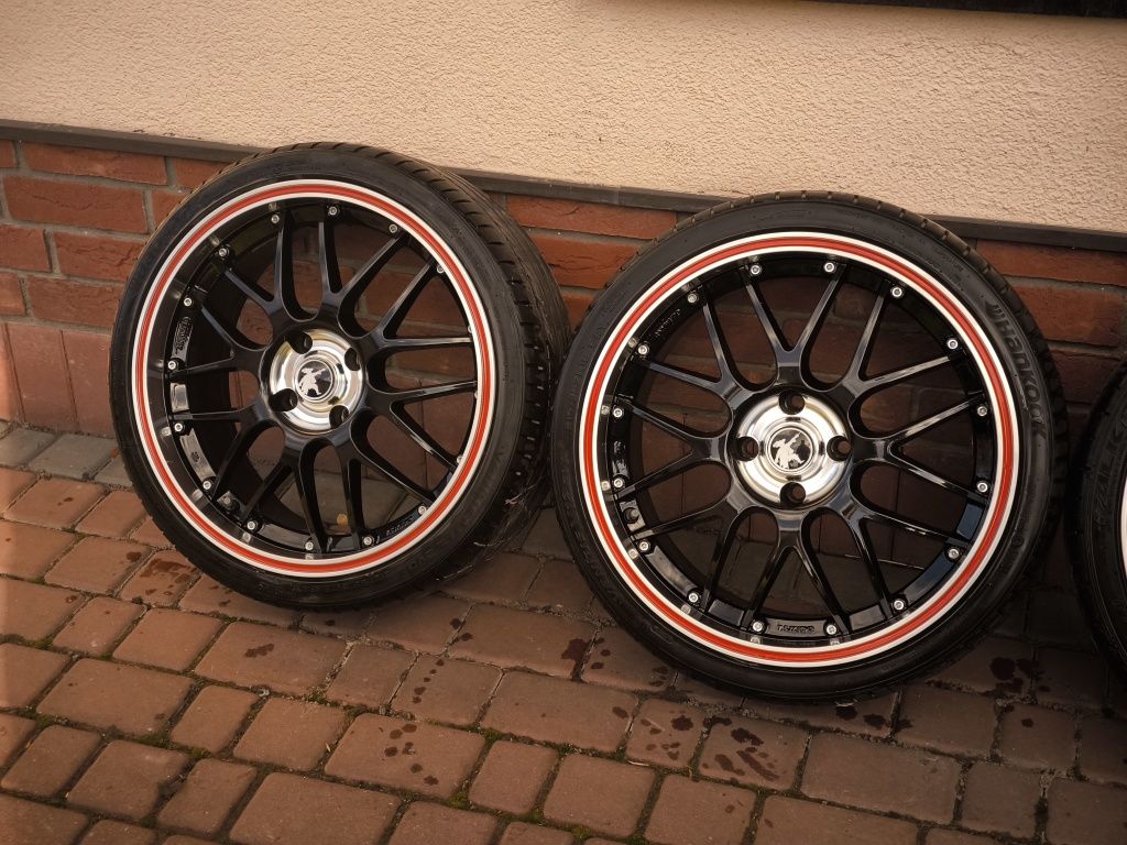 →Felgi+opony Platin RP6 Muskieter 18x7,5 4x108 ET18 Japan racing rh wh