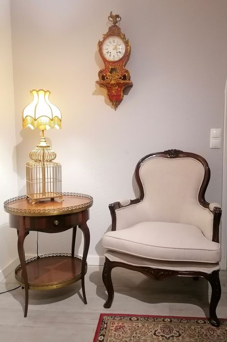 Par clássicas Poltronas (Cadeirões, Bergeres, Cadeiras braços) Luís XV