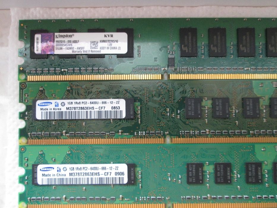 1GB DDR2 6400U:5300 CL5 800MHz-2шт