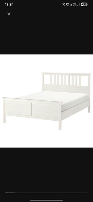 ŁÓŻKO IKEA HEMNES 180×200 + 2 STELAŻE LEIRSUND Drewno • Stan bdb •