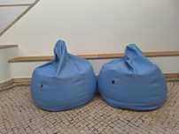 Dois pufes/puffs grandes da COLUNEX