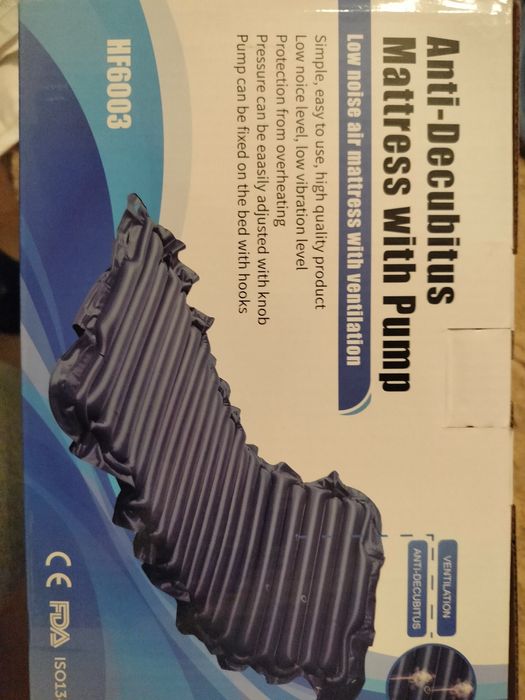 Materac przeciwodleżynowy rurowy