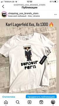 Женские футболки Karl Lagerfeld pXXS, Xs, S, M оригинал 1300 грн