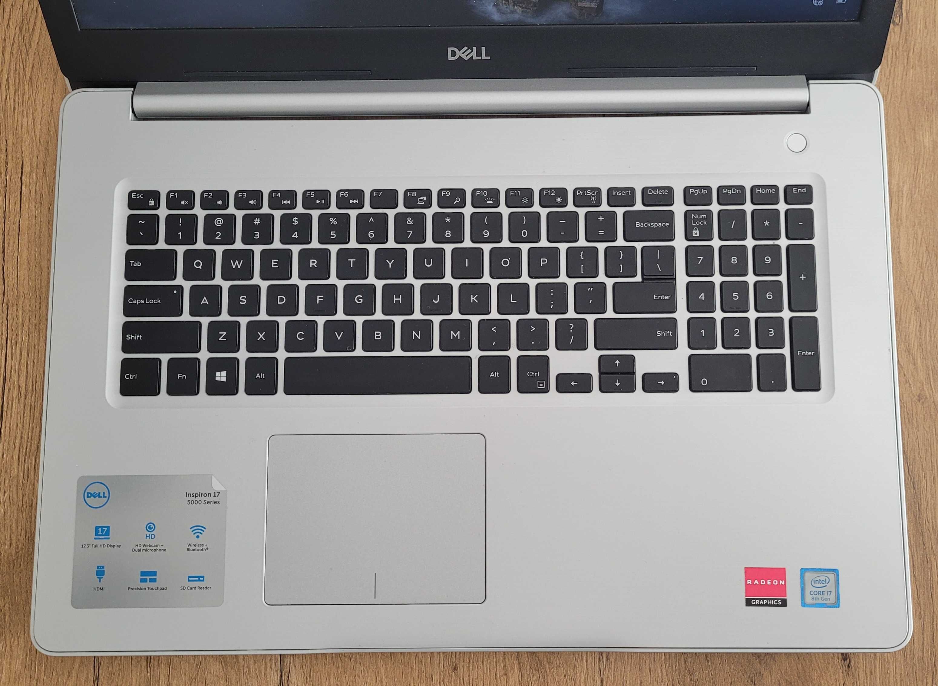 Laptop Dell 5770 / i7 / 16GB / 1 TB SSD / 17 cali / W10 PRO