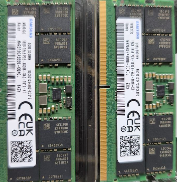32 GB RAM SODIMM DDR5 4800 Samsung (2*16 GB)